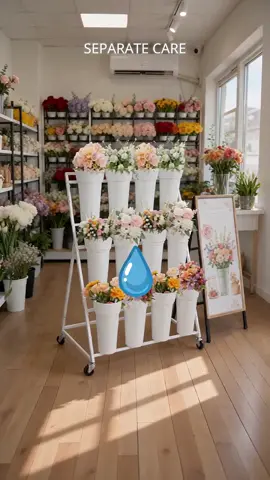 POV: Your flower stand just leveled up 🌸 3 tiers, wheels, & *so* easy to move! 🚀 #weeklydeals #payday #FlowerDisplay #FlowerStand #FlowerShop #TikTokMadeMeBuyIt #HomeDecor