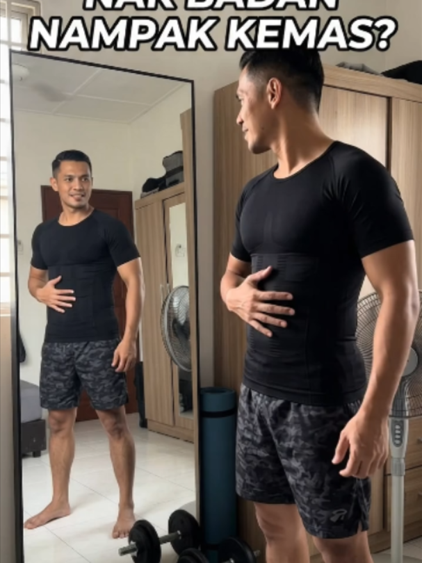 Baju nampak lebih kemas dan selesa untuk gym atau harian. 👕