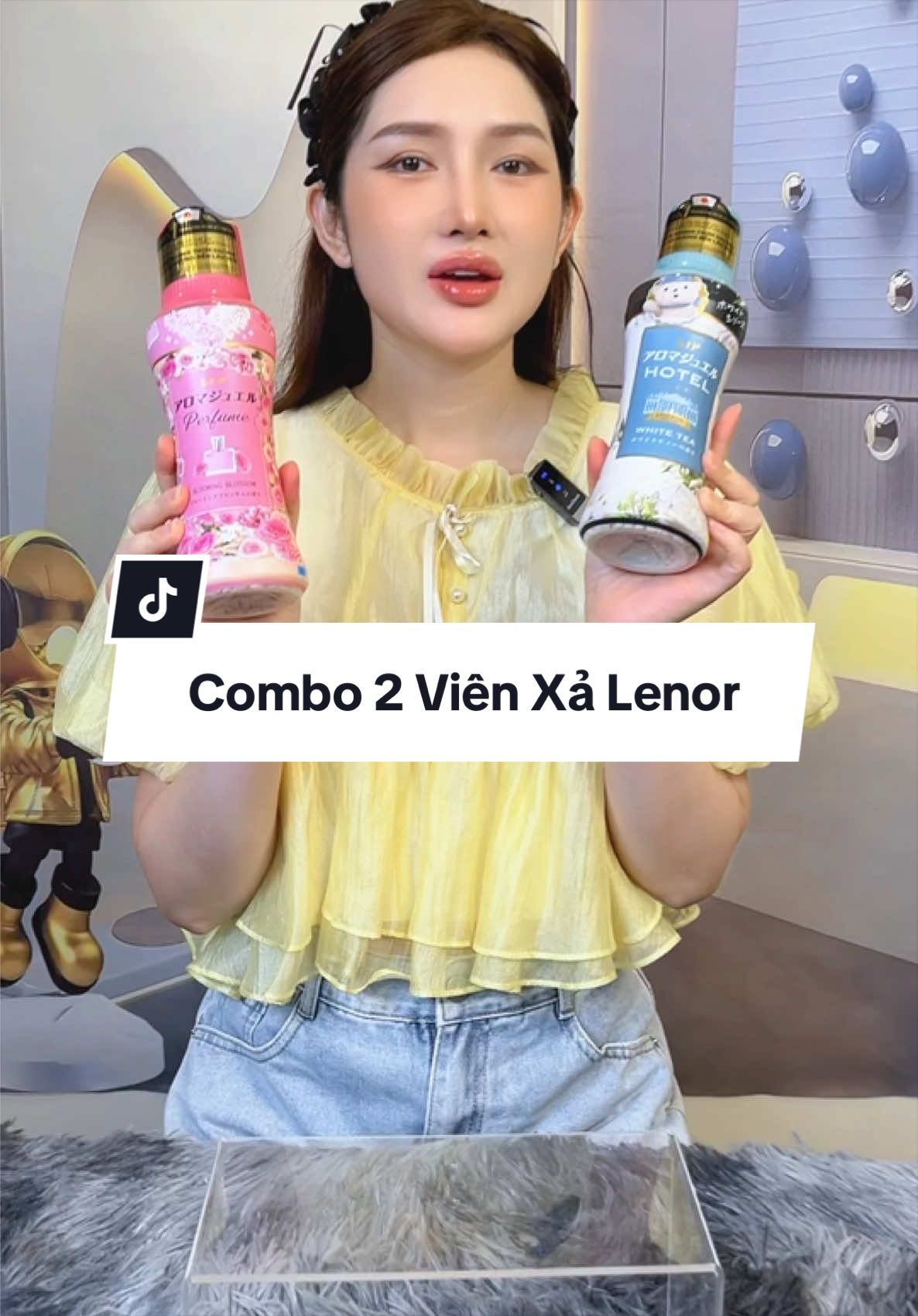 Combo 2 Viên Xả Lenor Hương Trà Trắng & Hương Hoa Tươi 420ml #lenor #hatxavai #vienxalenor #downy #vienxa 