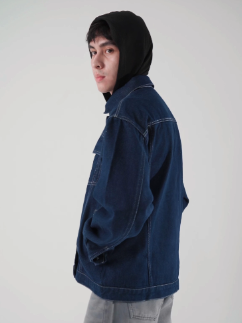Casual check hari ini: Denim Jacket Hooded Ponzu. Simple dipake, gampang masuk ke daily outfit lo. #Fairgoods #DenimJacket #OutfitCowok #OOTDCowok