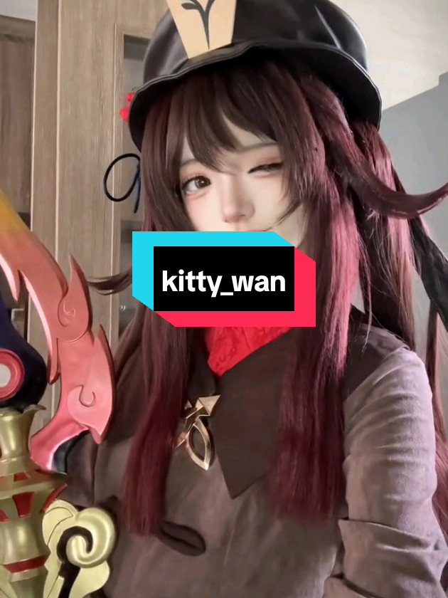 Dy: #kitty_wan (id: lovesignal) cooking with Hu Tao #dukacosplay #cosplaygirl #douyingirl #dukaflop 