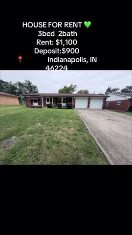 🏡🚨 INDIANAPOLIS RENTAL ALERT! 🚨🏡 👀 STOP SCROLLING — this 3 BED / 2 BATH rental could be your next home! 🔑✨ Looking for a place with space, comfort, and an affordable monthly rent? This Indianapolis rental is definitely one to check out! 🏠💫 📍 3162 Ashway Dr, Indianapolis, IN 46224 🛏️ 3 Bedrooms 🛁 2 Bathrooms 💰 Rent: $1,100/month 🔐 Deposit: $900 Imagine coming home to your own 3-bedroom, 2-bathroom space with room for your household, guests, a home office, or whatever fits your lifestyle! 🙌🏡 🔥 RENT: ONLY $1,100/MONTH 💥 DEPOSIT: $900 If you’ve been searching for a rental in Indianapolis, IN, SAVE this post because this one might not stay available for long! 👀📲 📍 Located in Indianapolis, Indiana 🏡 3 Bedrooms 🛁 2 Bathrooms 💵 $1,100 Monthly Rent 🔑 $900 Deposit 📲 Interested in this property? Send a DM for more information, rental requirements, availability, and showing details. ❤️ LIKE if you’re looking for a new place! 📌 SAVE this listing for later! 📤 SHARE with someone searching for a 3-bedroom home in Indianapolis! 👥 TAG someone who needs to see this! ⚠️ Please verify current availability, rental qualifications, fees, and all property details before applying or sending any payment. 🏠✨ Your next address could be right here in Indianapolis! #Indianapolis #IndianapolisIN #Indy #IndyRentals #IndianapolisRentals                                    