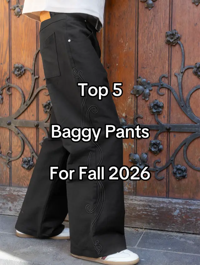 Top 5 baggy pants for fall 2026 #fashion #streetwear #outfitinspo #baggyjeans #pantsformen jogger 