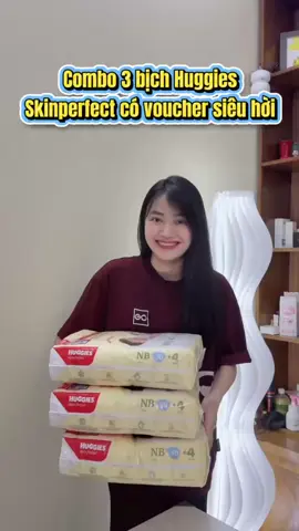Combo 3 Tã Bỉm dán Huggies sơ sinh đang có zá tốt #mebimsua #bimhuggies #huggies 