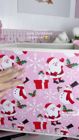 Pink Christmas organizer 🎀🎄🎅#pinkchristmas #organizer #pinkthings #pink #janafinds 