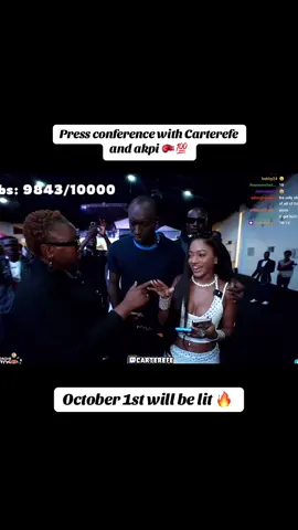 Carterefe press conference with Taylor jasmine🔥💯 #Carterefe #taylorjasmine  #creatorsearchinsights #pressconference #livestream 