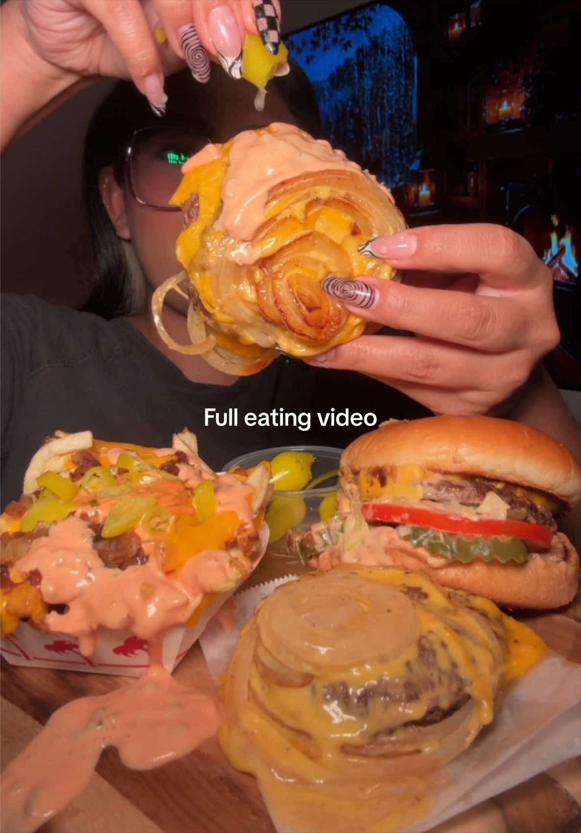 In n out full eating video #innout #mukbang #mukbangeatingshow #asmrfood #asmreating 