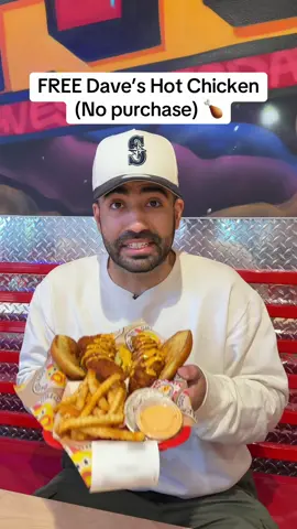 FREE Dave’s Hot Chicken (No purchase) 🍔 #daveshotchicken 