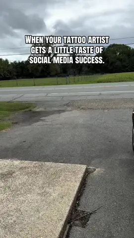POV: Your tattoo artist gets a little taste of social media success 😂 Three viral reels and suddenly I’m arriving like the shop requested my presence. Shades on. No eye contact with the common folk. Please respect my privacy during this incredibly difficult transition into fame. Anyway… I have an opening Thursday. 😂 #TattooArtist #TattooHumor #TattooTok #TattooLife #TattooArtistProblems