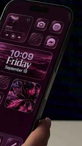 Burgundy themes 💋Themify has it all—widgets, wallpapers, icons, and more! Try it now! ✨📲 #lockscreen #homescreen #liquidglass #ios27 #widgets ios 27 release, ios 27 update, ios 27 customization, liquid glass ios, iphone aesthetic, widgets ideas, custom home screen, lock screen ideas