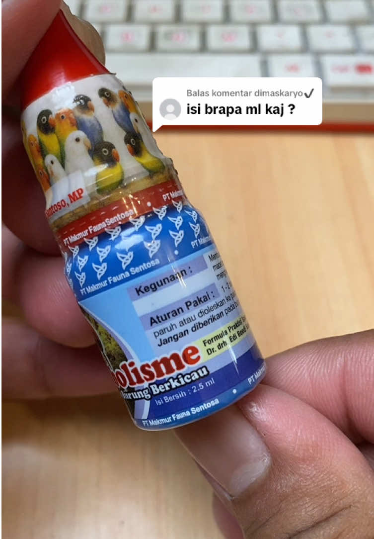 Membalas @dimaskaryo✔️ Yang Asli Ori Dokter Edi Isi Hanya 2,5 ml #kicau #kicaumania #kicaumaniaindonesia #kicaumanianusantara #kicauburung 