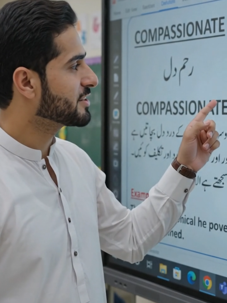 What is the meaning of COMPASSIONATE | Day 17 #shorts #EnglishWithSir #Compassionate #LearnEnglish  #EnglishVocabulary
