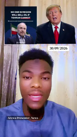 🇮🇷🇺🇸 RAHOTO: IDAN IRAN BA ZA TA SAYAR DA MAI BA, BABU WANDA ZAI SAYAR” Kakakin Majalisar Iran, Mohammad Bagher Ghalibaf, ya gargadi Amurka cewa idan Iran ta kasa sayar da man fetur, to a cewarsa sauran ƙasashen yankin ma ba za su samu damar sayar da nasu cikin sauƙi ba. Kalaman sun zo ne yayin da takaddamar Hormuz da fitar da mai ke ci gaba. 🇮🇷🛢️🌊  #ArewaPresenter #Iran #Ghalibaf #Hormuz #StraitOfHormuz      