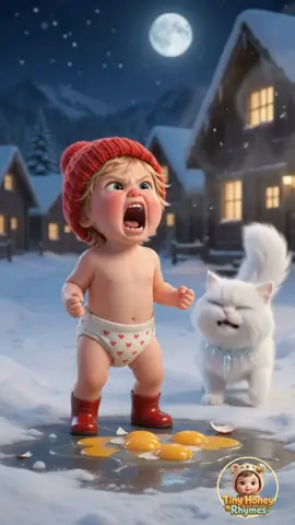 MILO & SNOWBALL’S MIDNIGHT EGG HEIST & THE BANANA PEEL SLIP 🥚🍌 | Funny Moments | The Babies Are Very Funny | Cute Toodlers Cartoon Video | New Funny AI Cartoon For Kids 2026 #fyp #foryoupage #tiktokgrowthchallenge #viral #tiktokfrance🇫🇷