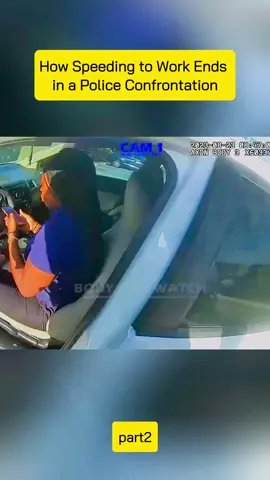 How Speeding to Work Ends in a Police Confrontation#cops #police #copsusa🚔🇺🇸 #policeofficer   #PoliceBodycam  
