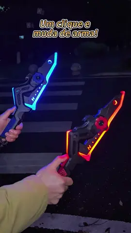Brinquedo Transformável Um Clique, Modo Machado e Adaga, Efeito de Luz Brilhante, Brinquedo de Ação para Crianças, Presente para Meninos