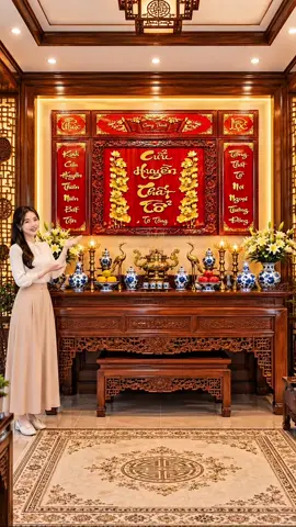 Tranh treo tường Cửu Huyền Thất Tổ tráng gương kích thước 50.100 và 60.120cm #xuhuong #tranhtrangguong #decor #cuuhuyenthatto #tiktokshop 