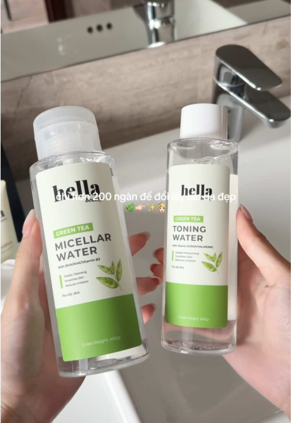 Không nghĩ Hella có combo trà xanh đỉnh như này #hellabeauty 