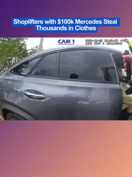 Shoplifters with $100k Mercedes Steal Thousands in Clothes #cops #bodycam 
