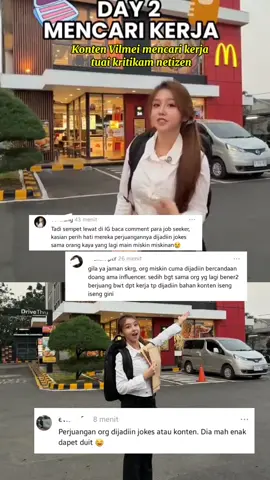 Konten vilmei mencari kerja tuai kritikan netizen #vilmei #selebtiktok #influencer #viral #fyp 