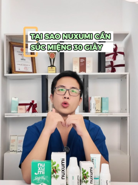 Tại sao cần súc miệng 30s quanh khoang miệng #chamsocrangmieng #nuocsucmieng #Nuxumi
