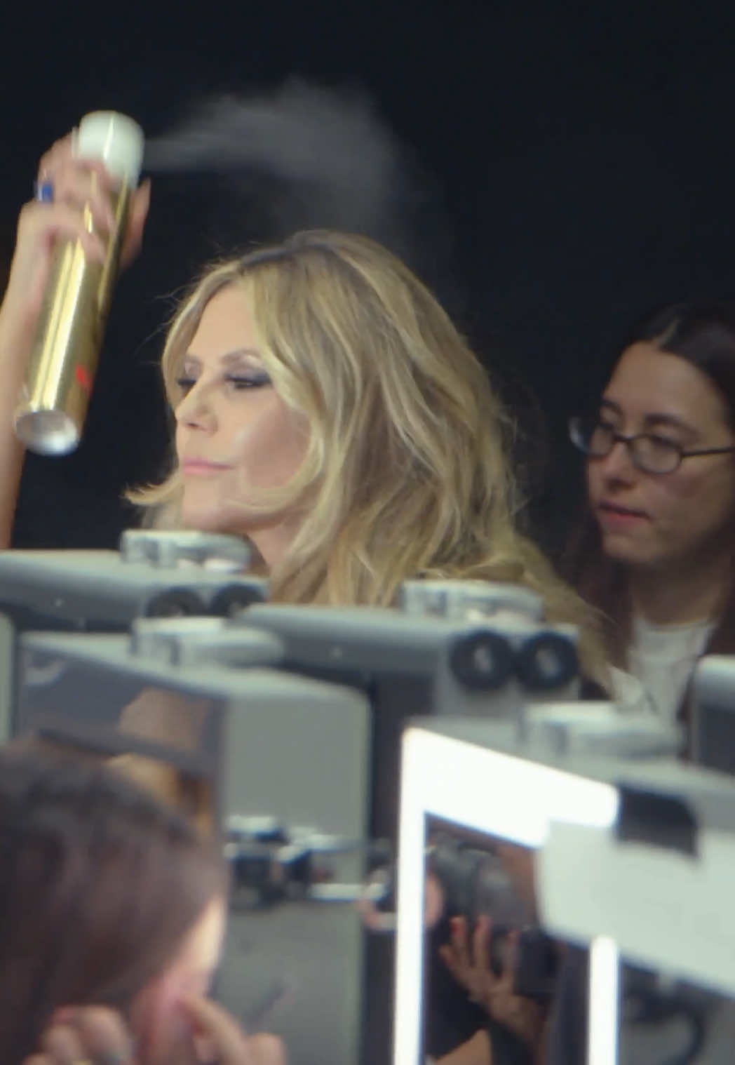 Our glam cam caught a few of our ambassadors getting ready to walk the Le Défilé runway - who were you most excited to see? #LorealParis #HeidiKlum #EvaLongoria #CaraDelevingne #SimoneAshley  