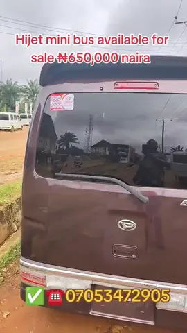 Hijet mini bus available now for sale ₦650,000 naira  ☎️07053472905 #govairal #fyp #capcut #fypシ #trendingvideo 