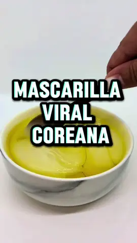 Mascarilla viral coreana para hidratar a profundidad cabellos resecos y maltratados.