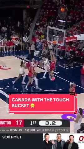 Jordin Canada getting crafty in the paint for this and-1 🥶 #WNBA