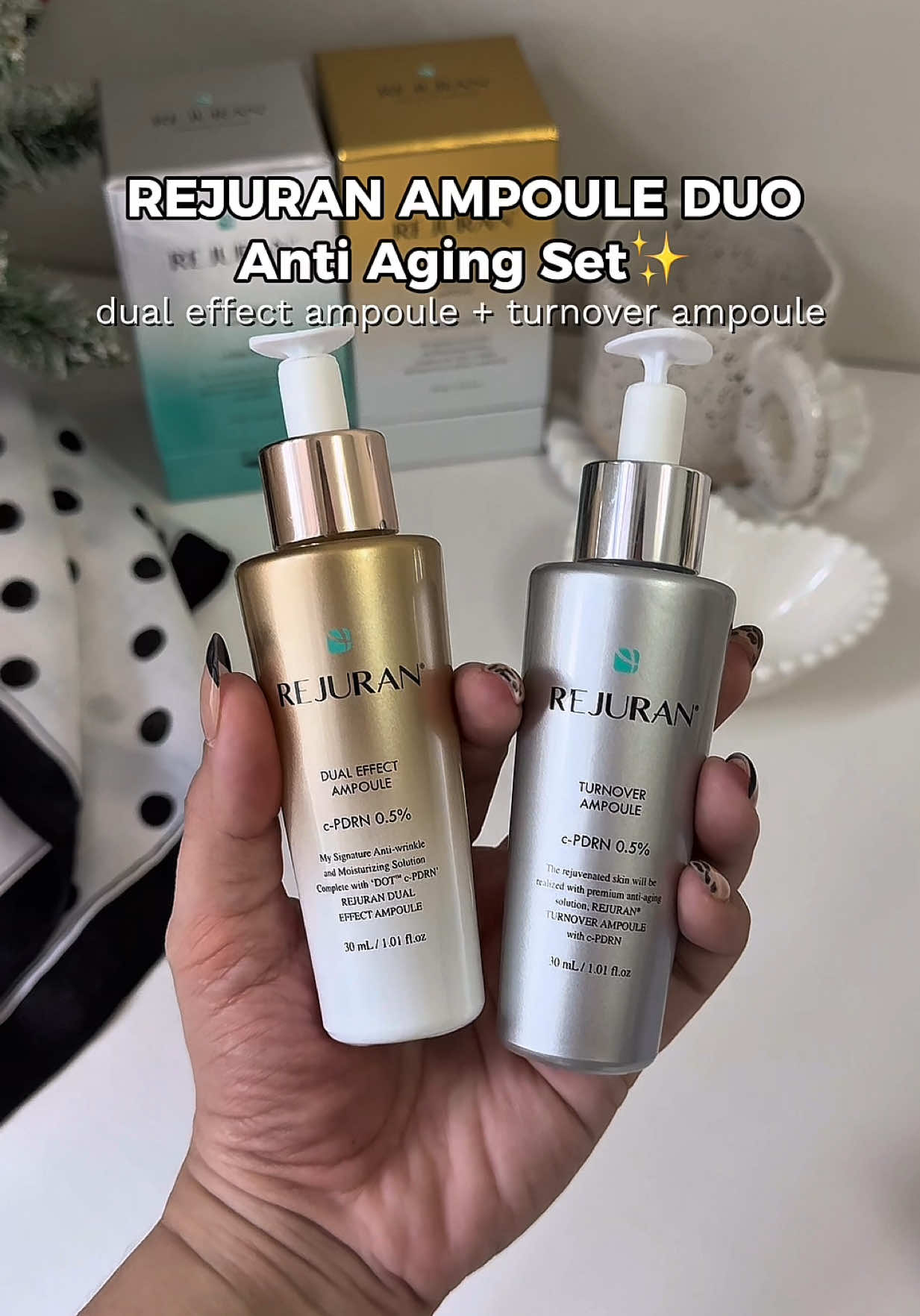 REJURAN AMPOULE DUO✨ #rejuran #rejuranhealer #rejuranampoule #pdrn #antiagingskincare 