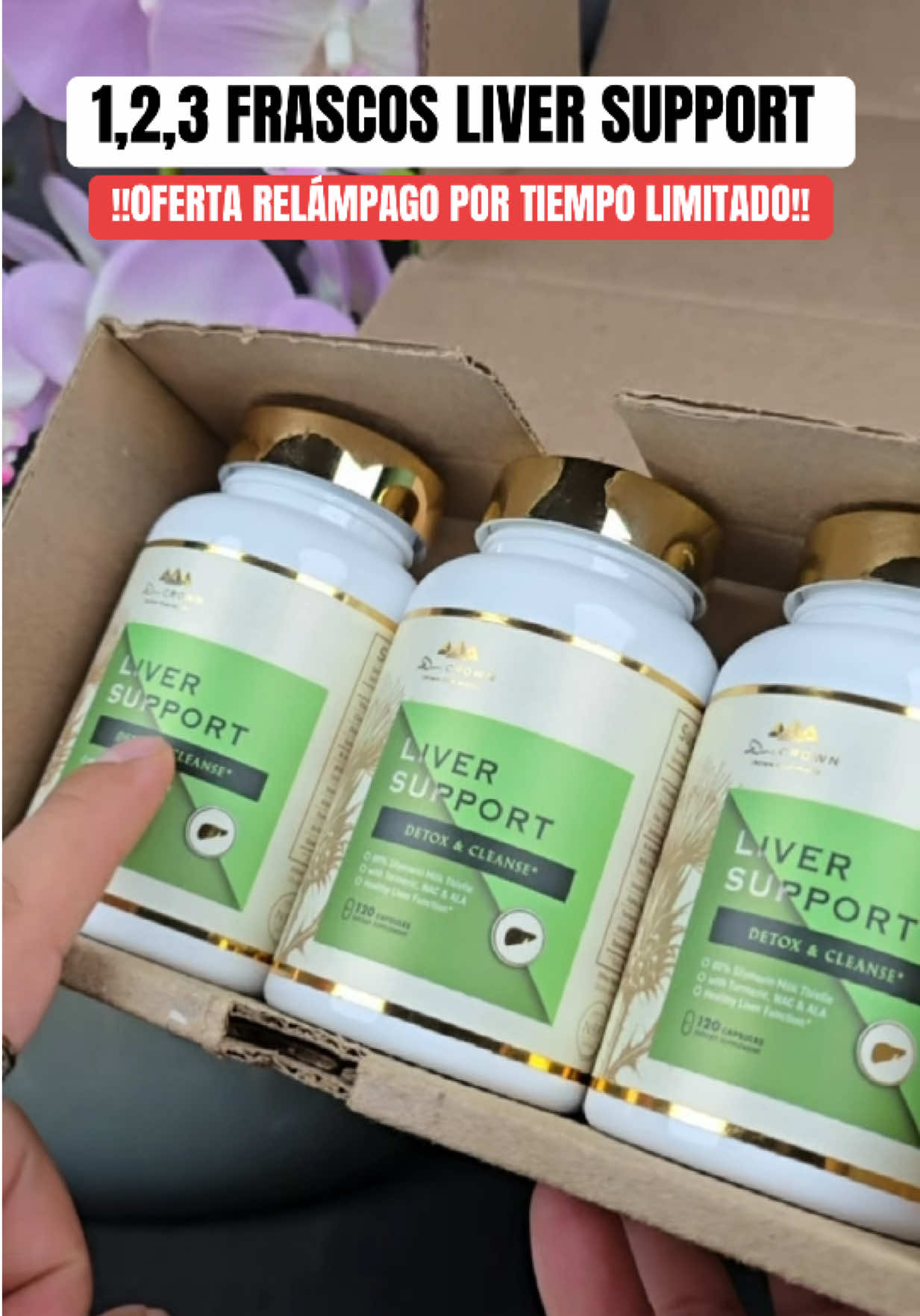 Liver Support, Sr CROWN limpieza del Higado, apoya a la digestión, reducir la hinchazón #liverdetox #limpiezadehigado #supplement  #tiktokshopblackfriday #TikTokShopCreatorPicks