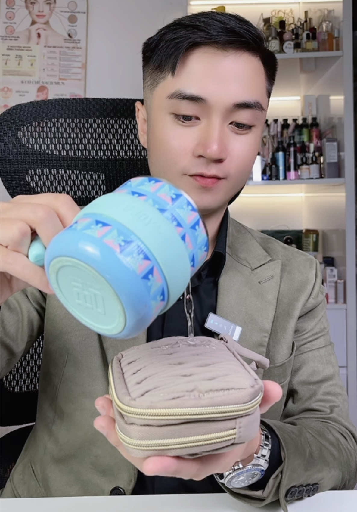 BAGSMART Ví cầm tay khóa kéo vải dù cao cấp chống thấm nước. #TikTokShop1010 #ChinhHangSaleDam 