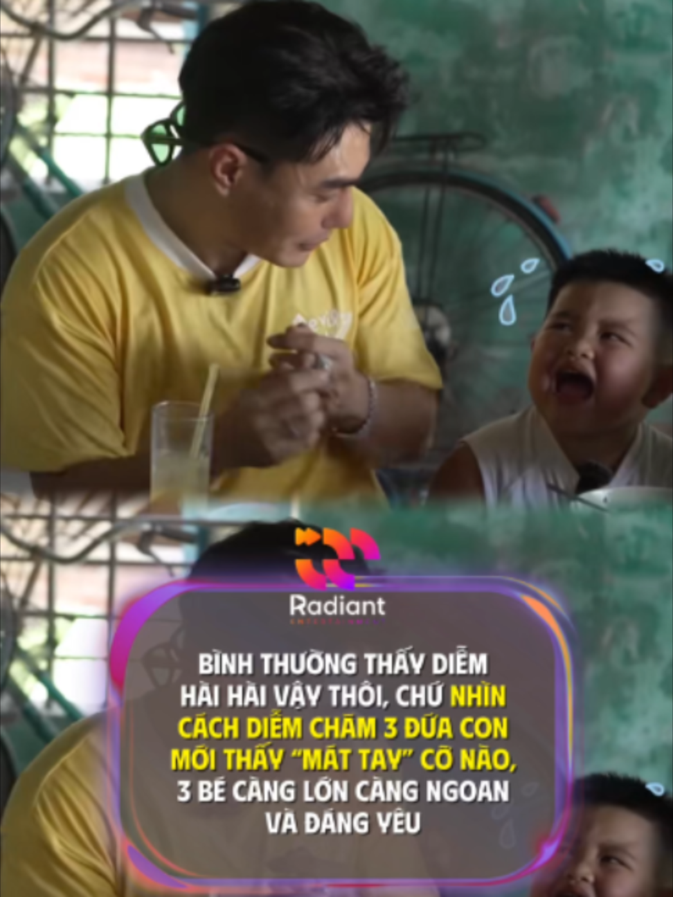 Nhìn vậy chứ ảnh lo cho con dữ lắm #radiantentertainment #radiantvietnam #leduongbaolam #booiminhdidauthe