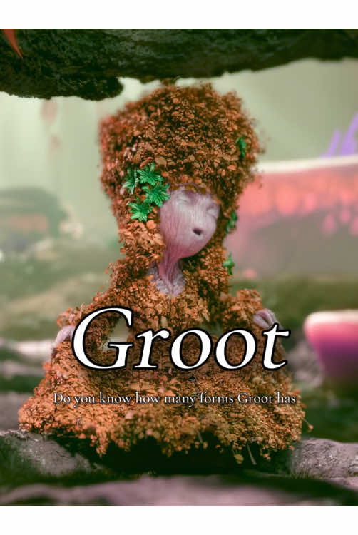 Do you know how many forms Groot has?#groot #fyp #marvel #foryoupage #tiktokfantasymoviecontest #movie #iamgroot 
