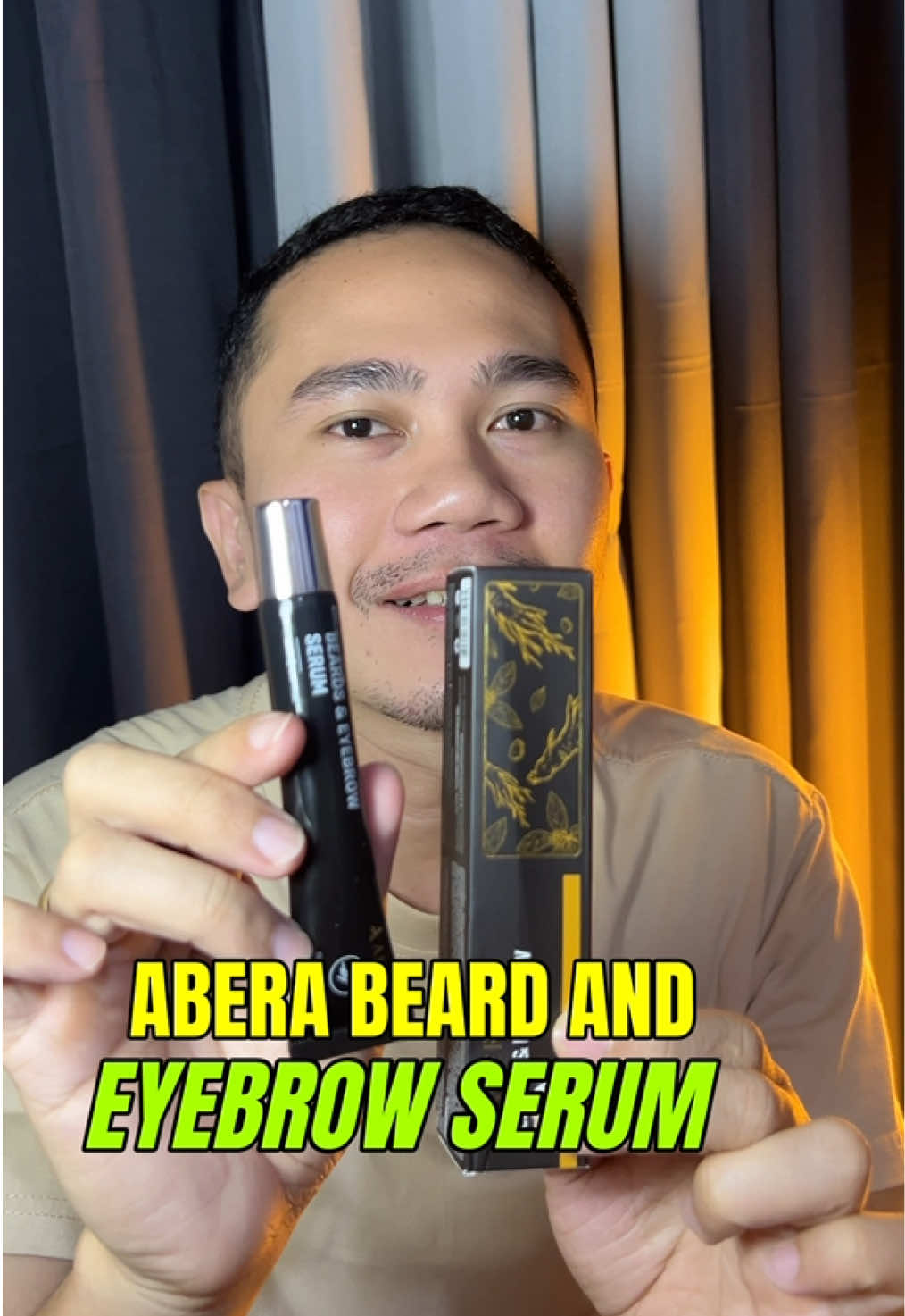 ABERA Beard & Eyebrow Serum. A simple addition to your grooming routine for a more neat and well-groomed look. Details based on the product listing. Disclaimer: Product information and claims are based on the seller’s listing. Please check the packaging, ingredients, directions, and precautions before use. Results may vary. #abera #beardserum #eyebrowserum #mensgrooming #groomingroutine 