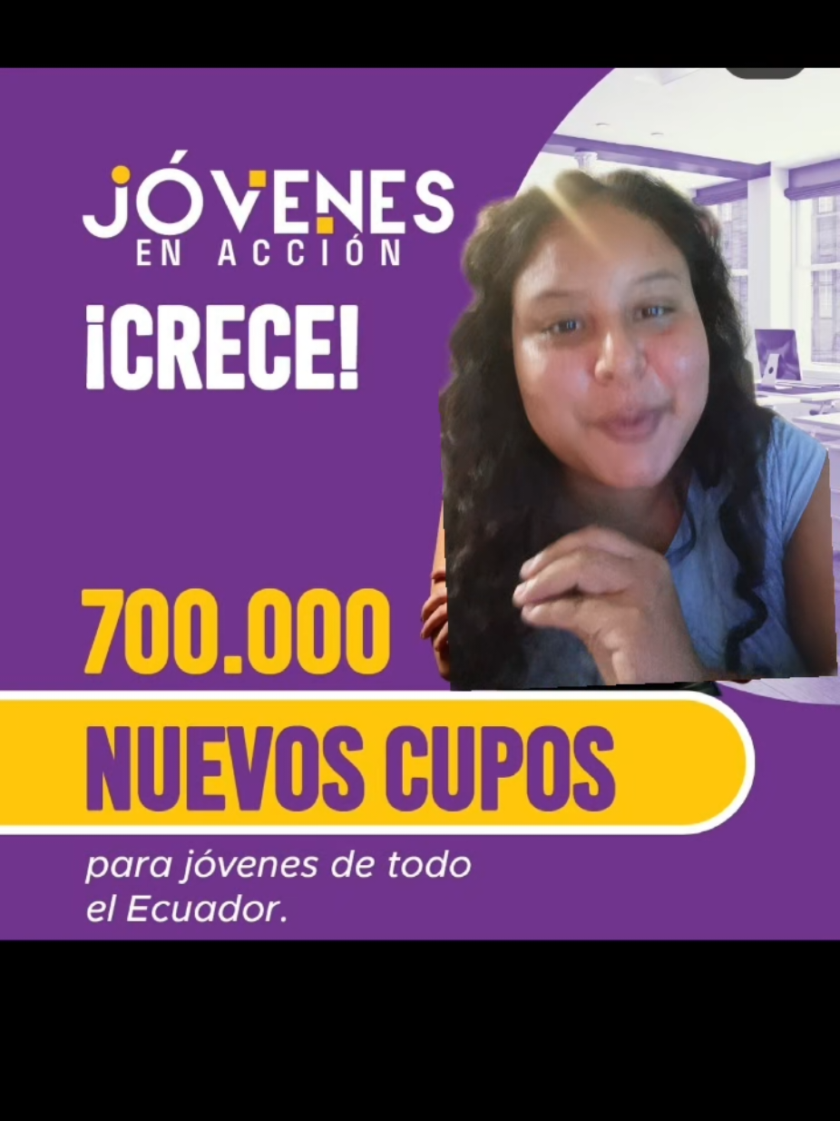 Segunda fase del programa Jóvenes en acción, inscríbete ya si cumples con los requisitos! #jovenesenaccion #ayudasocial #soniateaches #trabajo #ecuador 
