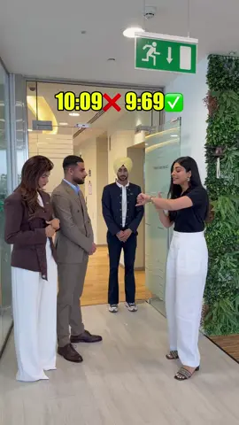 When you’re 9 minutes late but confidently say “9:69 AM” 😭😂 #funny #viral #Officecontent #instagood