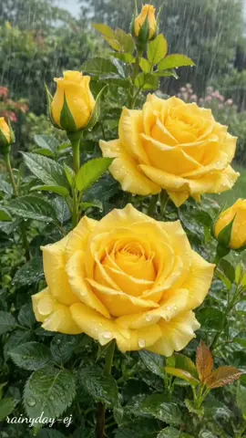 #rainyday #rain #빗소리  #roses #flowers 
