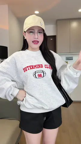 Áo sweater nỉ form rộng#anhdanhgia #xuhuong #sweater 