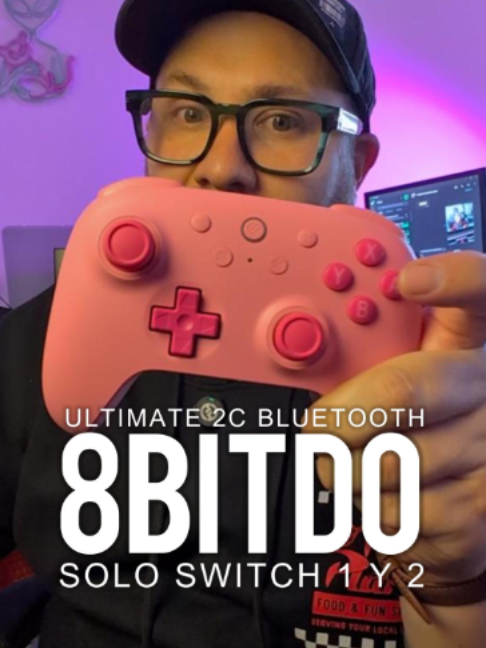 Control 8BitDo Ultimate 2C Bluetooth Controller solamente compatible con #NintendoSwitch 1 y Switch 2 Gatillos y Sticks #halleffect #8bitdo #Ultimate2C #reseña