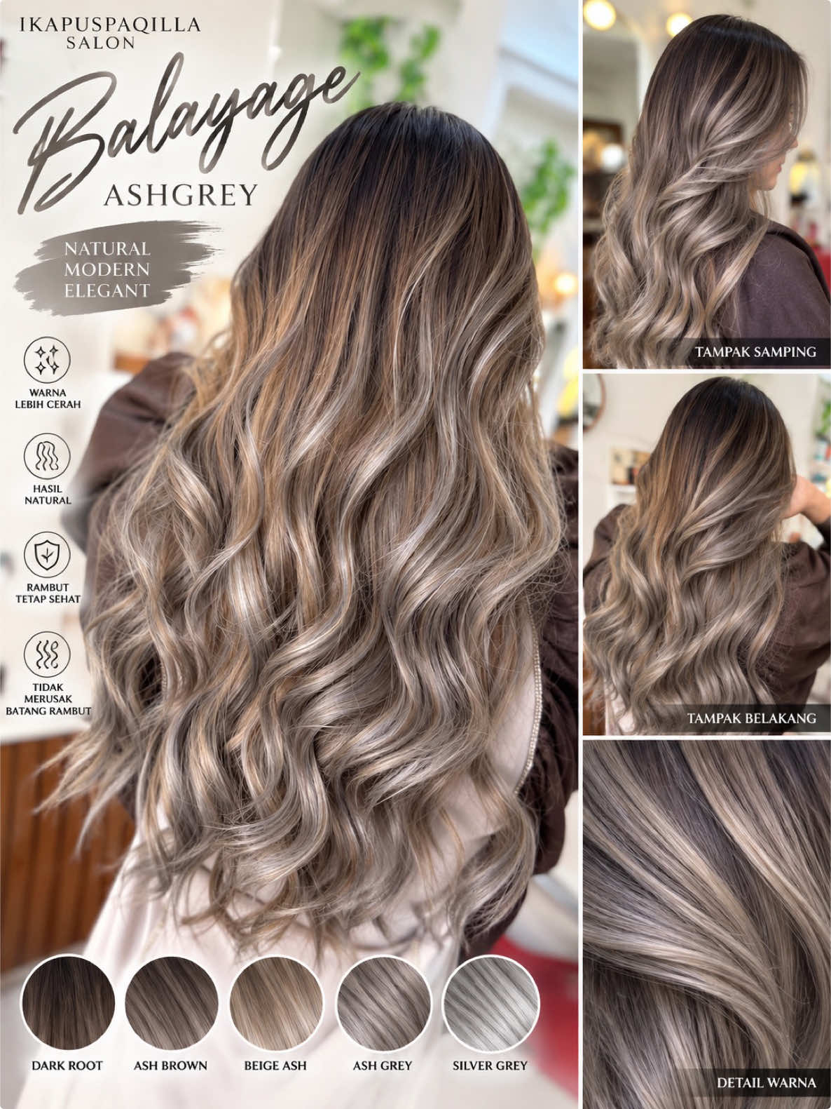 Kuasai tentang level warna !! #haircoloring #hair #ikapuspaqillasalon #haircolorist #balayagehair 