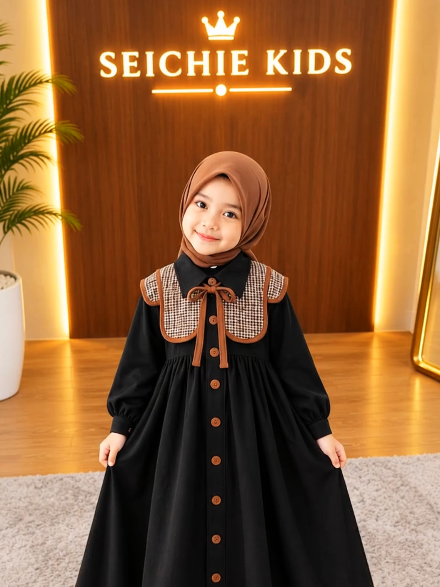 Chachabo - Bianca Gamis anak cewek 1-12tahun baju muslim anak perempuan korean stvle#gamisanak #koreanstyle #fyp 