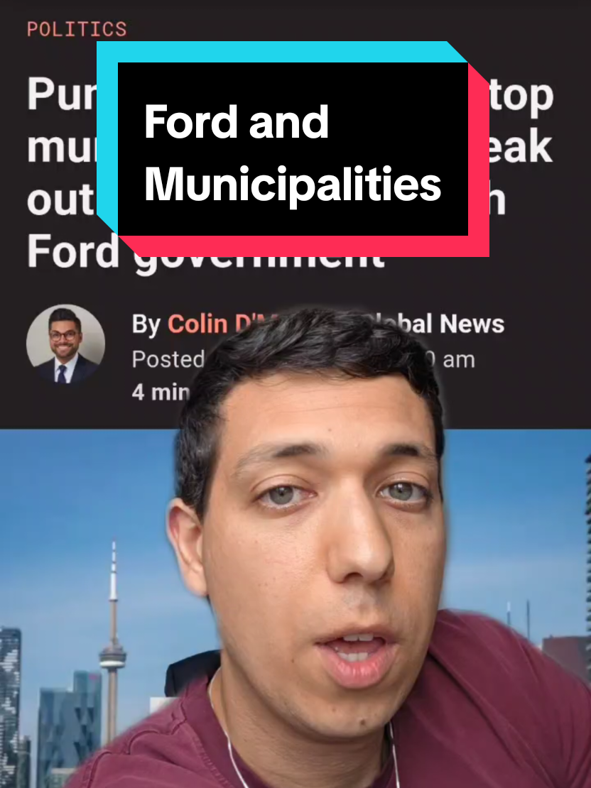 The Ford Government has not been kind to municipalities. Keep this in mind when voting on October 26th #ontario #onpoli #dougford #frankdomenic🍁 