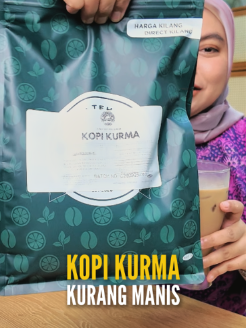 Serbuk kopi kurma ni kurang manis sebab guna gula stevia ☕️ Rasa kopi dengan kurma memang ngam, sedap tau! 😍 Boleh terus bancuh je tak perlu tambah apa2 Kalau korang suka kopi yang tak terlalu manis, boleh cuba yang ni. 🔥