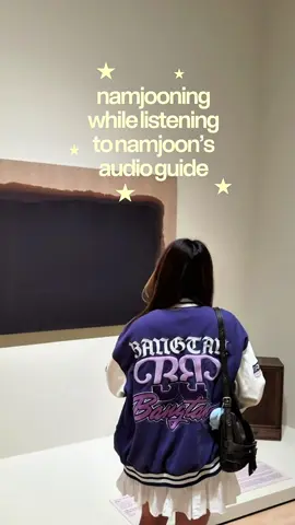 the most complete way to experience namjooning is listening to namjoon narrate his curations 🥹🩵🤎 RM x SFMOMA ‘between you and me’ exhibition now until Feb 2027 @sfmoma @BTS  #RMxSFMOMA#ArtThatStaysWithYou #namjooning #RM #namjoon