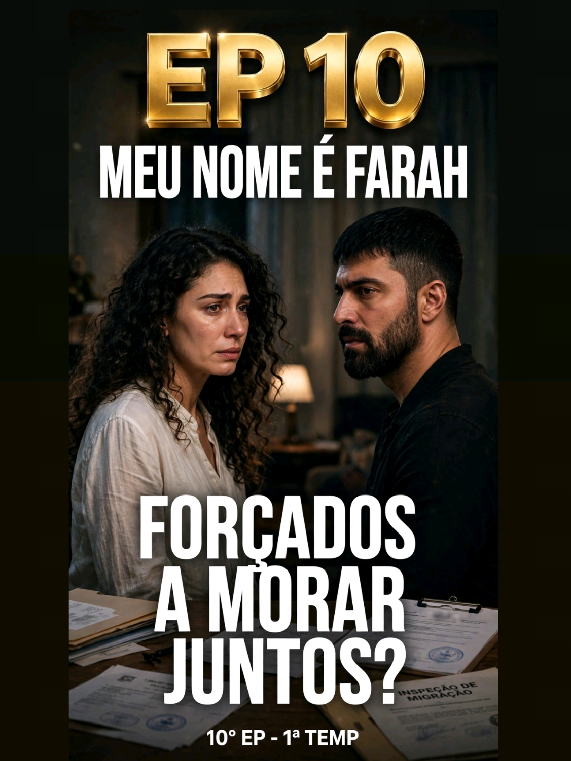 FORÇADOS A MORAR JUNTOS! 😳 > EP 10 | Meu Nome é Farah > Comenta o que você acha que vai acontecer 👇 #farah #serieturcadublada #meunomeefarah #adimfarah #viral 