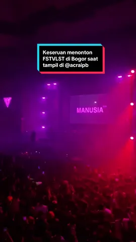 Sound ini lagi aja, yang memeriahkan acara kemarin malam di @ACRA IPB Bogor @FESTIVALIST menjadi penutup sekaligus headliner dan sukses fullhouse #konser #music #fstvlst #fyp #bogor 