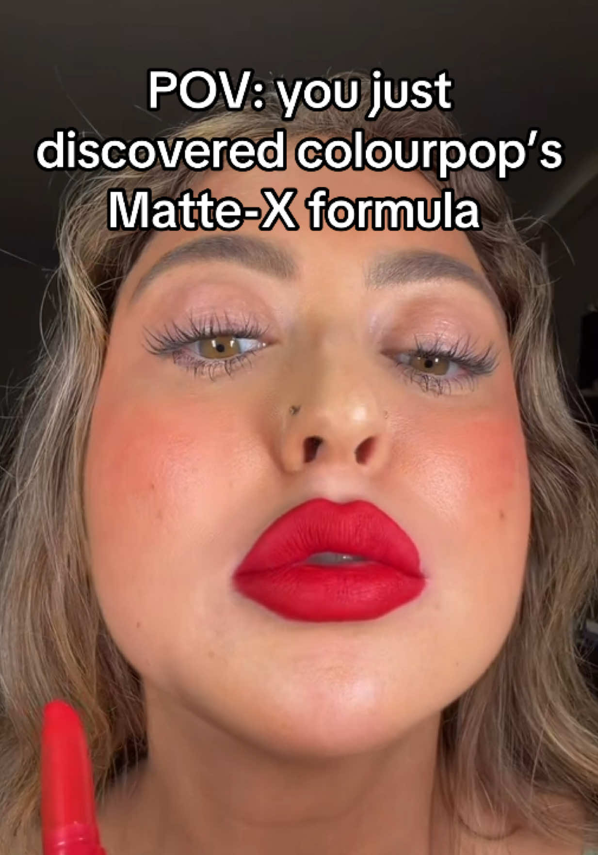 ❤️✨ COLOURPOP “TRUST ME” LIP SWATCH! Swatching the ColourPop Lippie Stix in “Trust Me” with the Matte X formula! 💋 A full-coverage, completely matte red lip. ❤️✨ What do you think of “Trust Me”?! 👀 #ColourPopTrustMe #ColourPopLippieStix #MatteLipstick #BrightRedLipstick #RedLip @ColourPop Cosmetics 