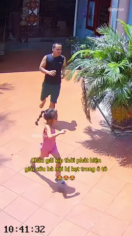 Cháu gái kịp thời phát hiện giải cứu bà nội bị kẹt trong ô tô.🤣