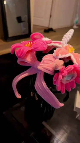 Pipe-cleaners flower made by me🩷 #pipecleanerflowers  #foryoupage  #hobby 